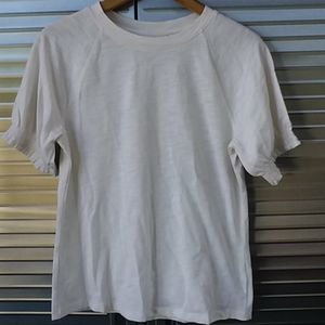 Universal thread knot scoop neck top